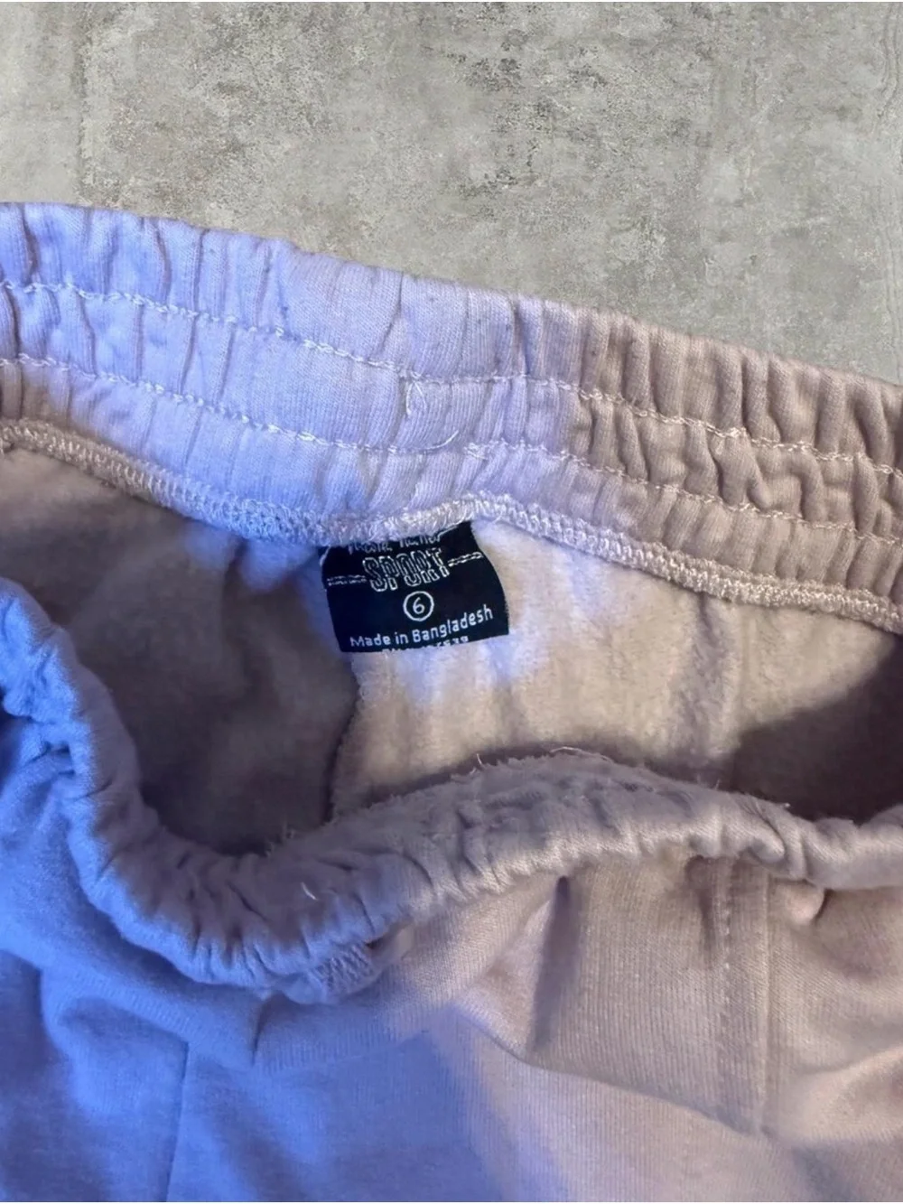 Girls' Light Pink Cargo Joggers with Elastic Waist